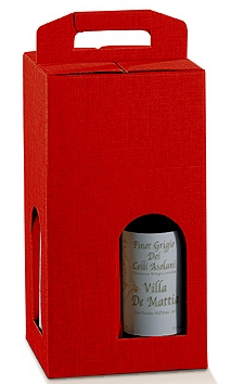 Four Btl CardB Box Seta rosso 13685