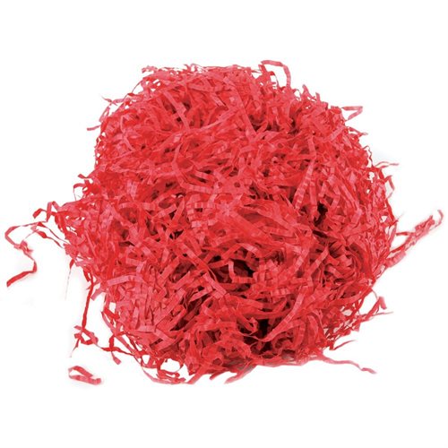 Shredded RED Kraft paper